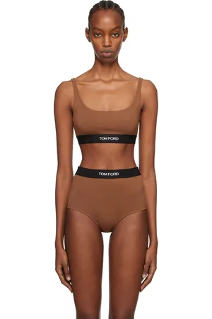 Tom Ford Brown Square Neck Bra