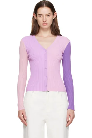 Staud Purple Cargo Cardigan
