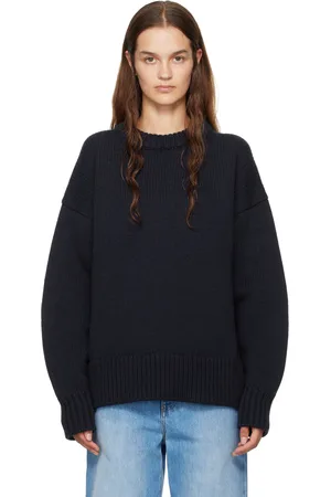 The Row Navy Ophelia Sweater