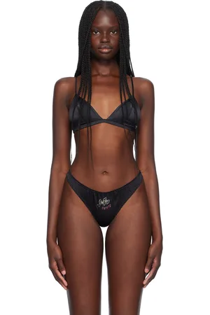 FLEUR DU MAL Black Luxe Triangle Bra