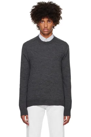 Maison Margiela Gray Elbow Patch Sweater