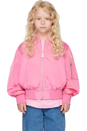Maison Margiela Kids Pink Zip Bomber Jacket