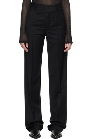 ANN DEMEULEMEESTER Black Vanja Asymmetric Trousers