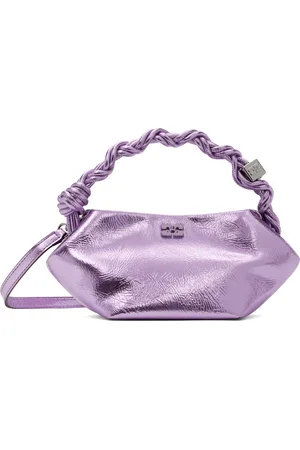 Ganni Purple Metallic Mini Bou Bag