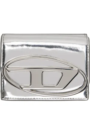 Diesel Silver 1dr Tri Fold Coin Xs Ii Wallet