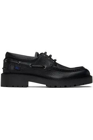 Burberry Leather Raft Boat Shoes