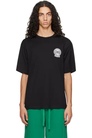 Dolce & Gabbana Black Embroidered-Logo T-Shirt
