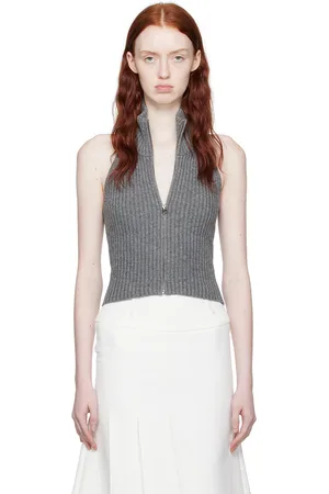 Fax Copy Express Gray Open Back Vest