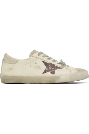 Golden Goose Off-White & Gray Super-Star Sneakers