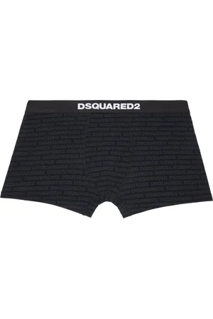 Dsquared2 Black Printed-Logo Boxer Briefs