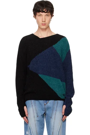 Andersson Bell Black & Blue Fite Sweater