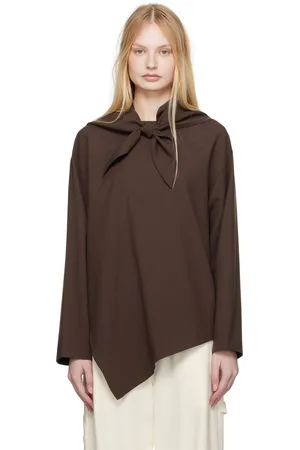 STUDIO NICHOLSON Brown Bute Blouse