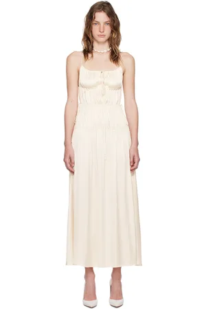 Bec & Bridge Beige Delphi Midi Dress