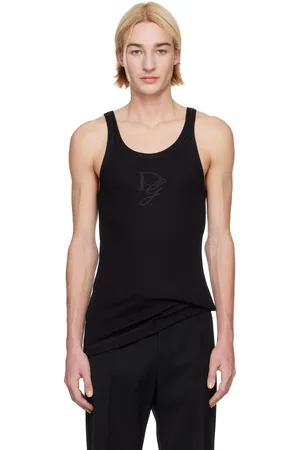 Dolce & Gabbana Black Logo Patch Tank Top