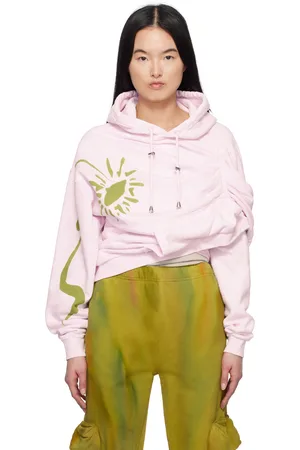 Collina Strada Pink Eva Draped Hoodie