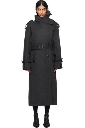 Acne Studios Gray Belted Coat