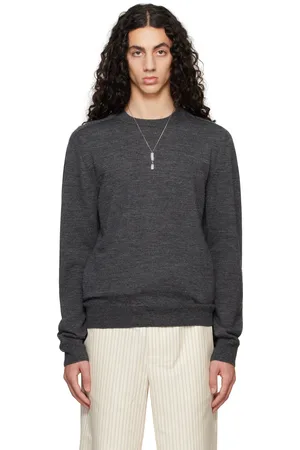 Maison Margiela Gray Elbow Patch Sweater
