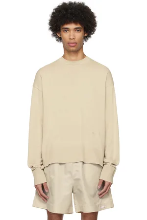 Birrot Beige Embroidered Sweatshirt