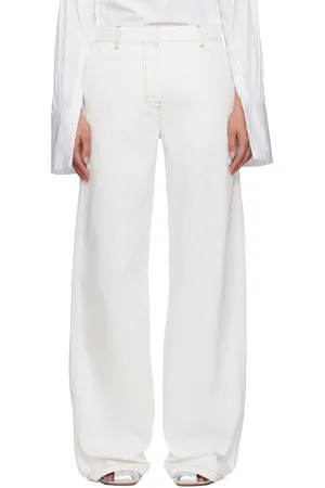 DRIES VAN NOTEN White Slouchy Jeans