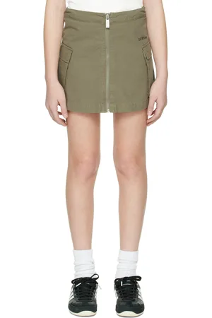 OFF-WHITE Kids Khaki Bookish Cargo Skirt