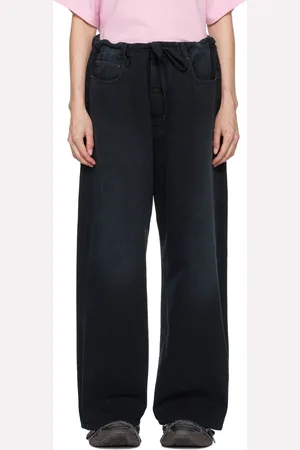 Balenciaga Navy Oversized Baggy Jeans