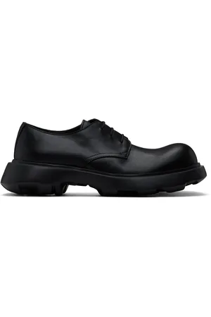 Acne Studios Black Leather Lace-up Sneakers