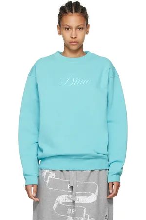 DIME Blue Cursive Sweatshirt