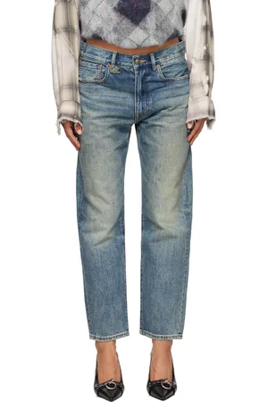 R13 Blue Boyfriend Jeans