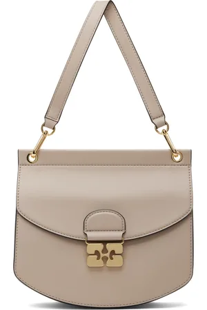Ganni Taupe Small Apo-G Bag