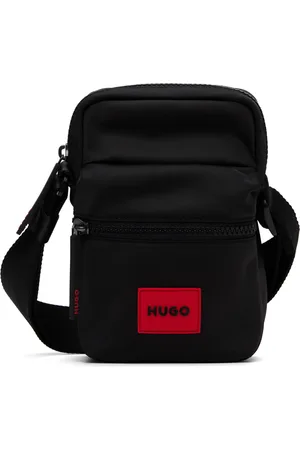 HUGO BOSS Black Logo Patch Crossbody Bag