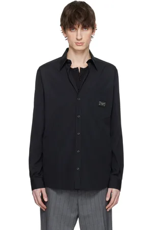 Dolce & Gabbana Black Martini-Fit Shirt