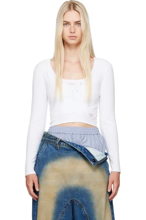 Alexander Wang White Seamless Cardigan