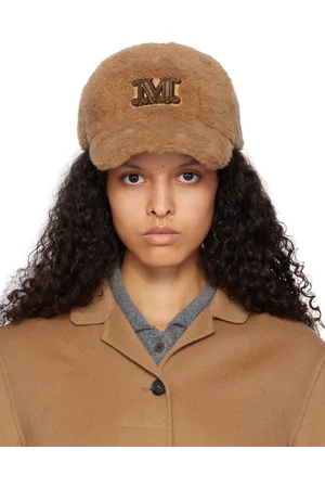 Max Mara Brown Teddy Fabric Cap
