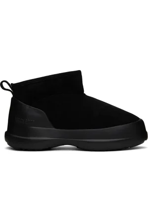 Moon Boot Black Luna Low Suede Boots