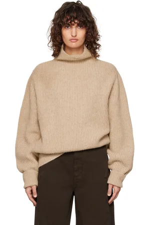 LEMAIRE Beige High Neck Sweater