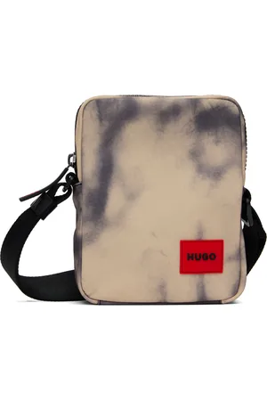 HUGO BOSS Beige & Black Graphic Bag