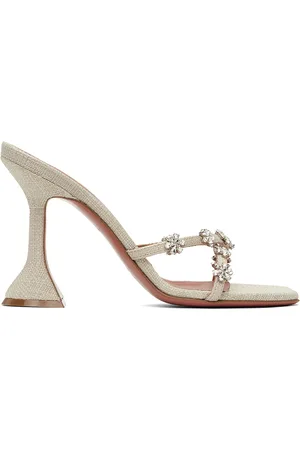 Amina Muaddi Lily Slipper 95 Heeled Sandals