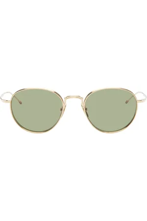 Thom Browne Gold Titanium Round Sunglasses