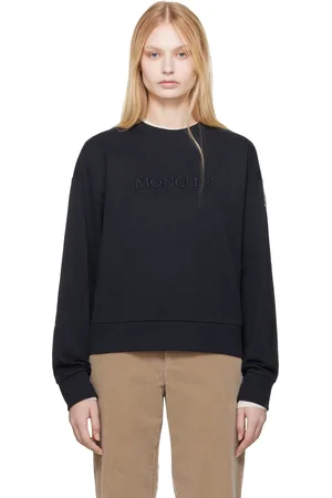 Moncler Navy Embroidered Logo Sweatshirt