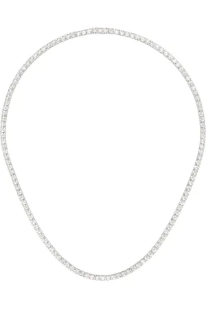 Hatton Labs Silver Facet Tennis Chain Necklace
