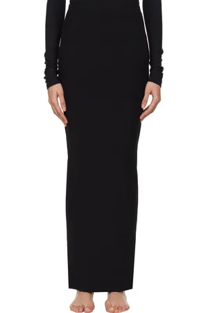 SKIMS Black Soft Lounge Long Maxi Skirt