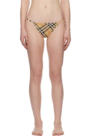 Burberry Beige Check Bikini Bottom
