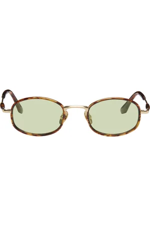 BONNIE CLYDE Brown & Gold Bicycle Sunglasses