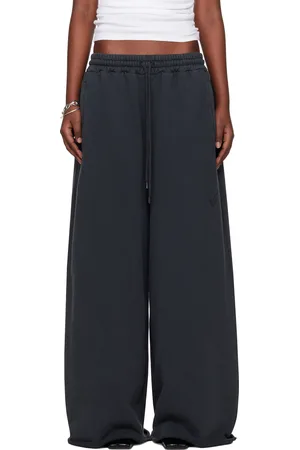 LU’U DAN Black Raw-Cut Bontan Sweatpants