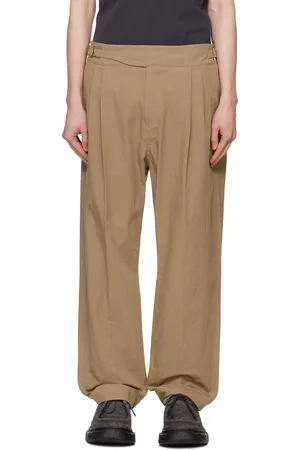 CRAIG GREEN Tan Double Pleat Trousers