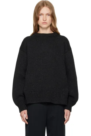 The Row Black Himus Sweater