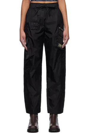 Ganni Black Duchesse Nylon Cargo Pants