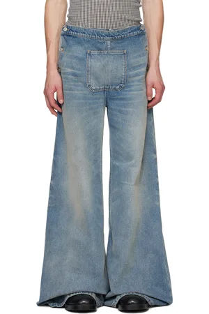 Courrèges Blue One Pocket Baggy Jeans