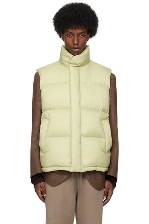 Auralee Khaki Super Light Nylon Ripstop Down Vest
