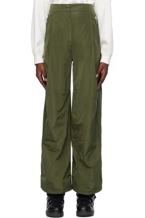Moncler Green Pleated Trousers